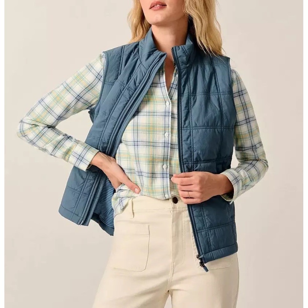 NEW $198 JOHNNIE-O WOMEN'S FAY QUILTED GOLF VEST SZ Xsmall